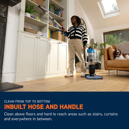Vax Mach Air Energise UCA3GEV1 Upright Vacuum Cleaner - Annotation - Inbuilt hose